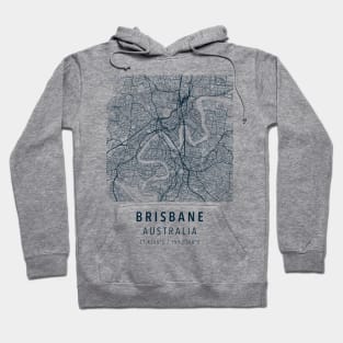 brisbane simple map Hoodie